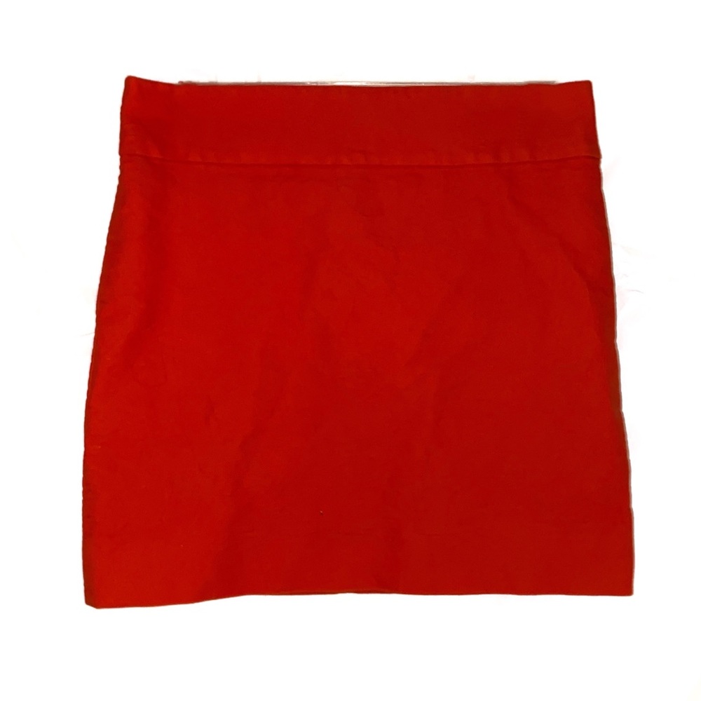 J.CREW orange mini skirt